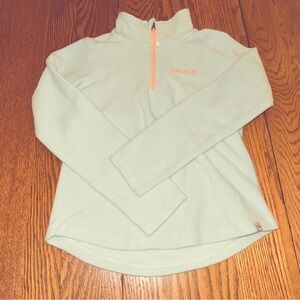 Avalanche Fleece Jacket Girls Size M 10/12 Teal Orange EXCELLENT CONDITION DU